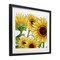 Stupell Industries Rustic Bloom Sunflowers Framed Print Under Glass, design by Kim Allen